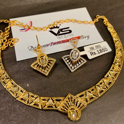 Zircon Necklace Set 412332