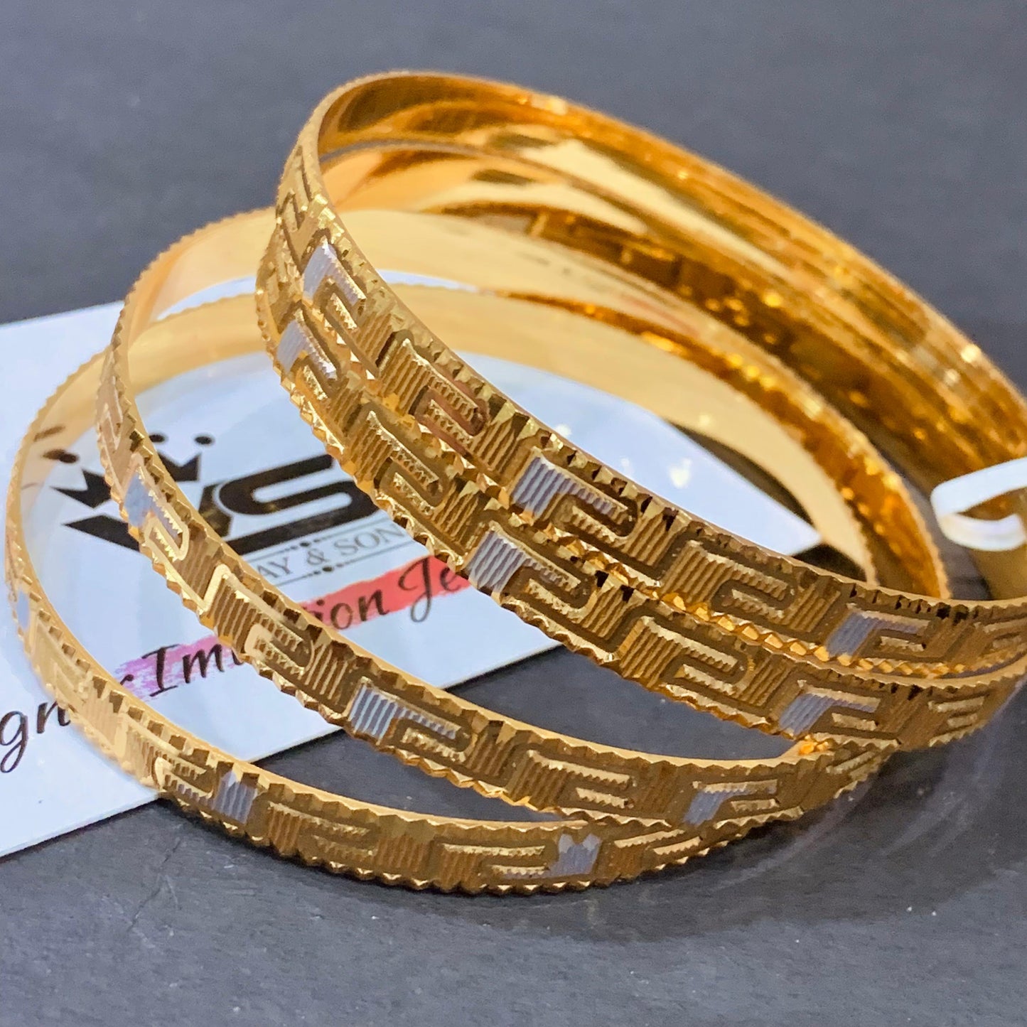 Gold Plated Bangles 324232