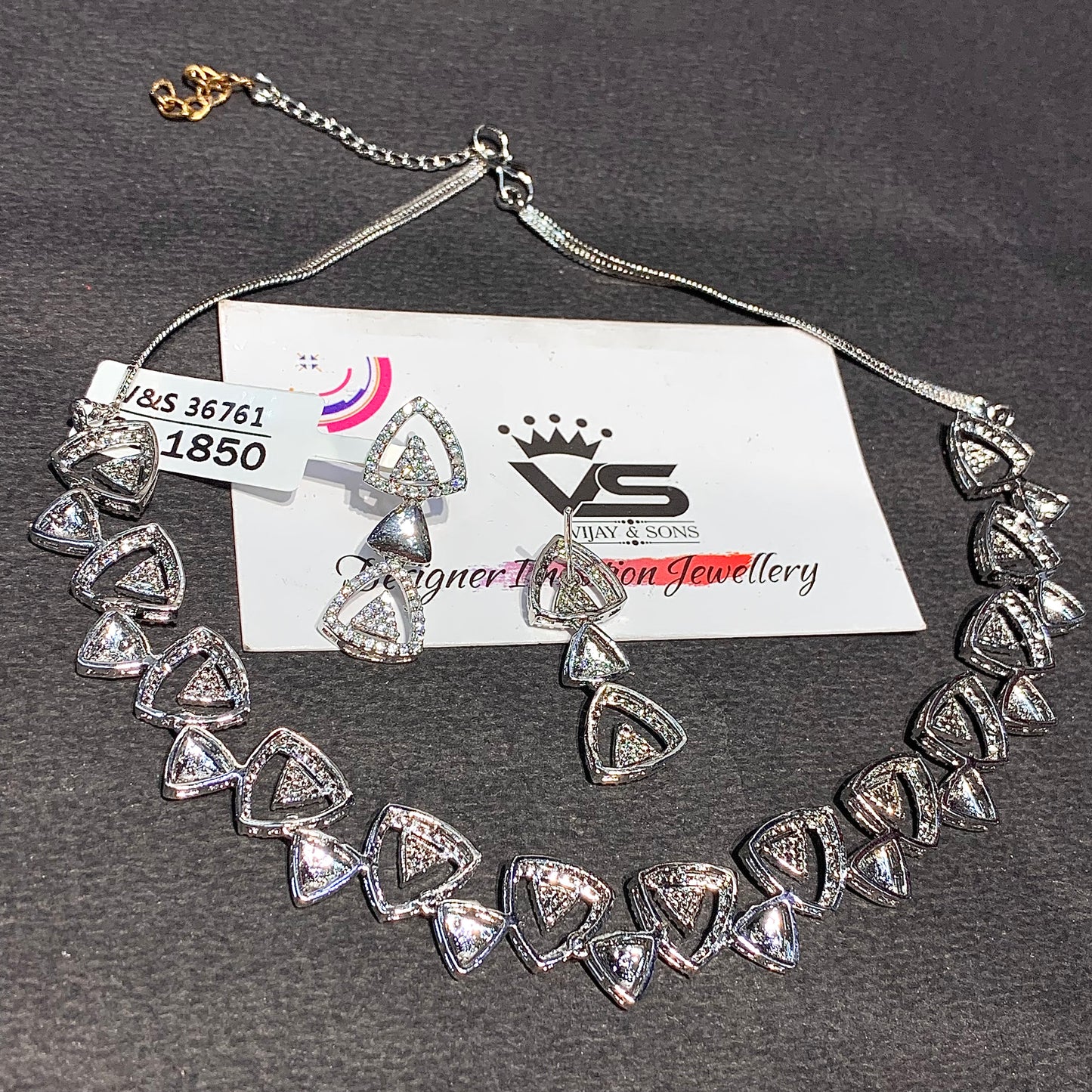 Zircon Necklace Set 73929