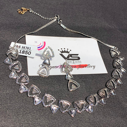 Zircon Necklace Set 73929