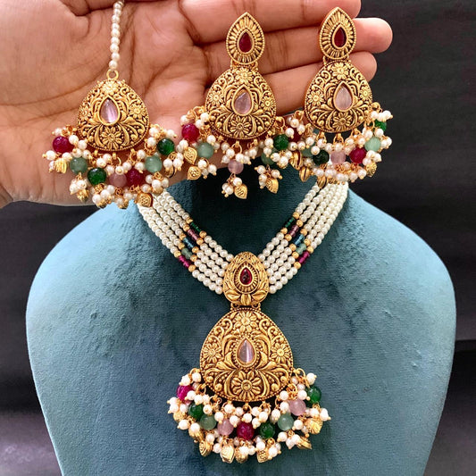 Antique Necklace Set 625666