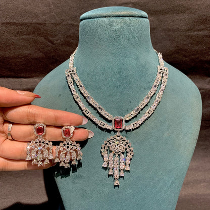 Zircon Necklace Set 829038
