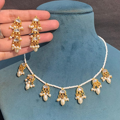 Kundan Necklace Set 8645444