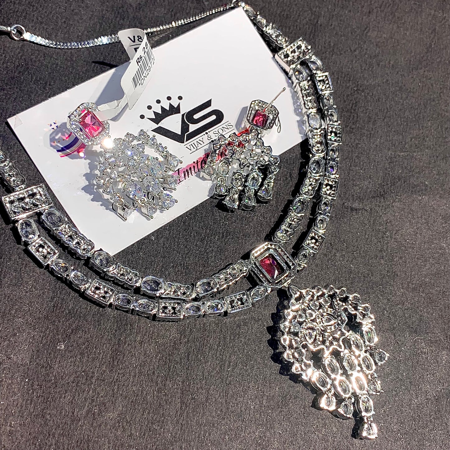 Zircon Necklace Set 829038