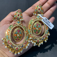 Jadau Earrings