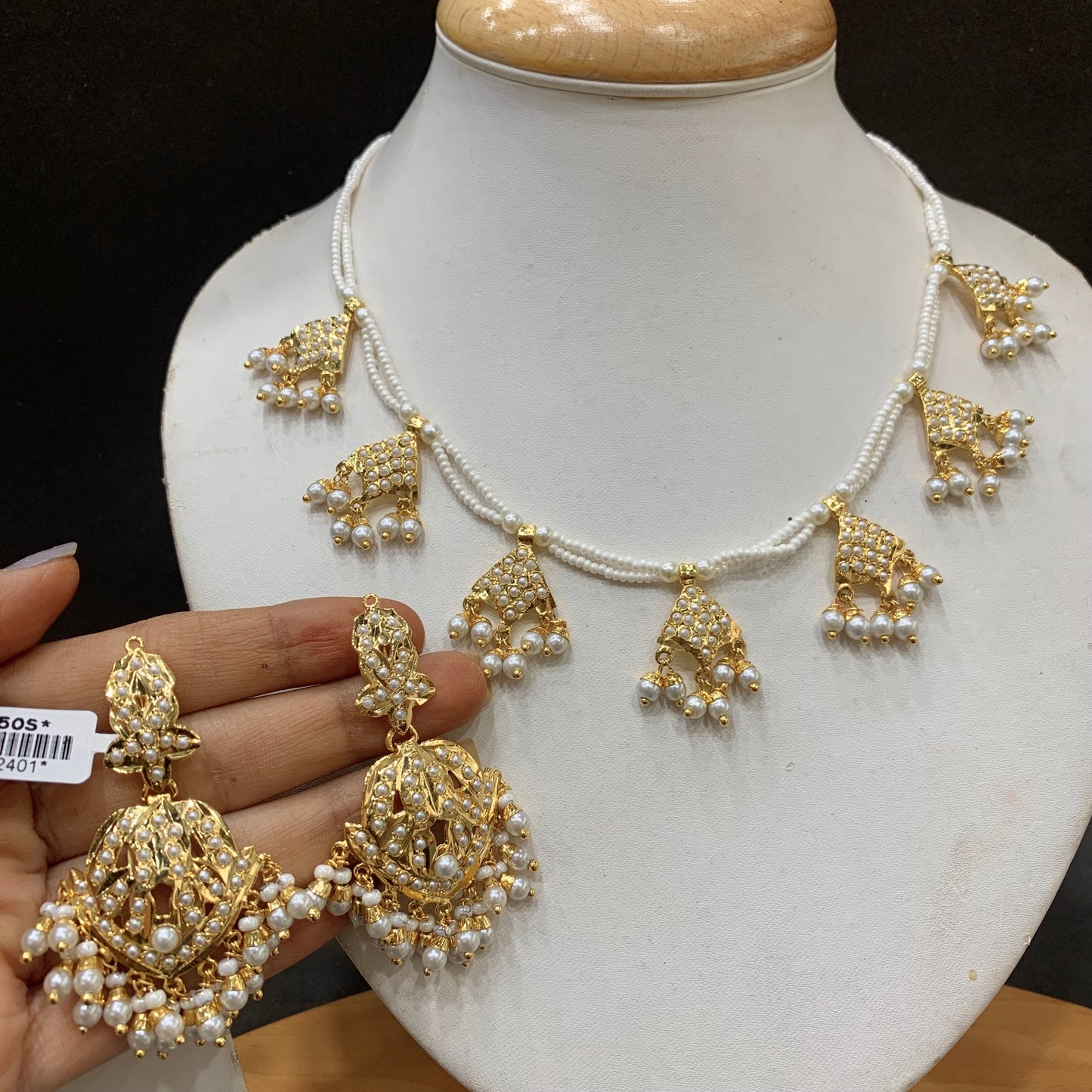 Jadau Necklace Set 947391