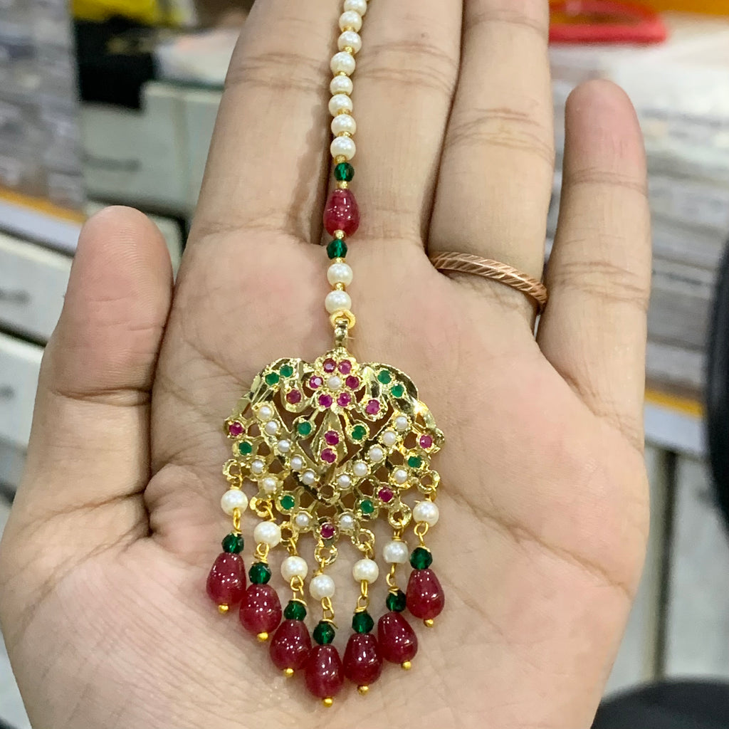 Jadau Tikka Earrings 494729