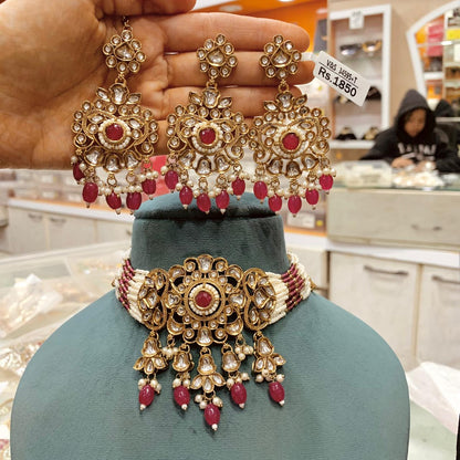 Kundan Necklace Set 57377