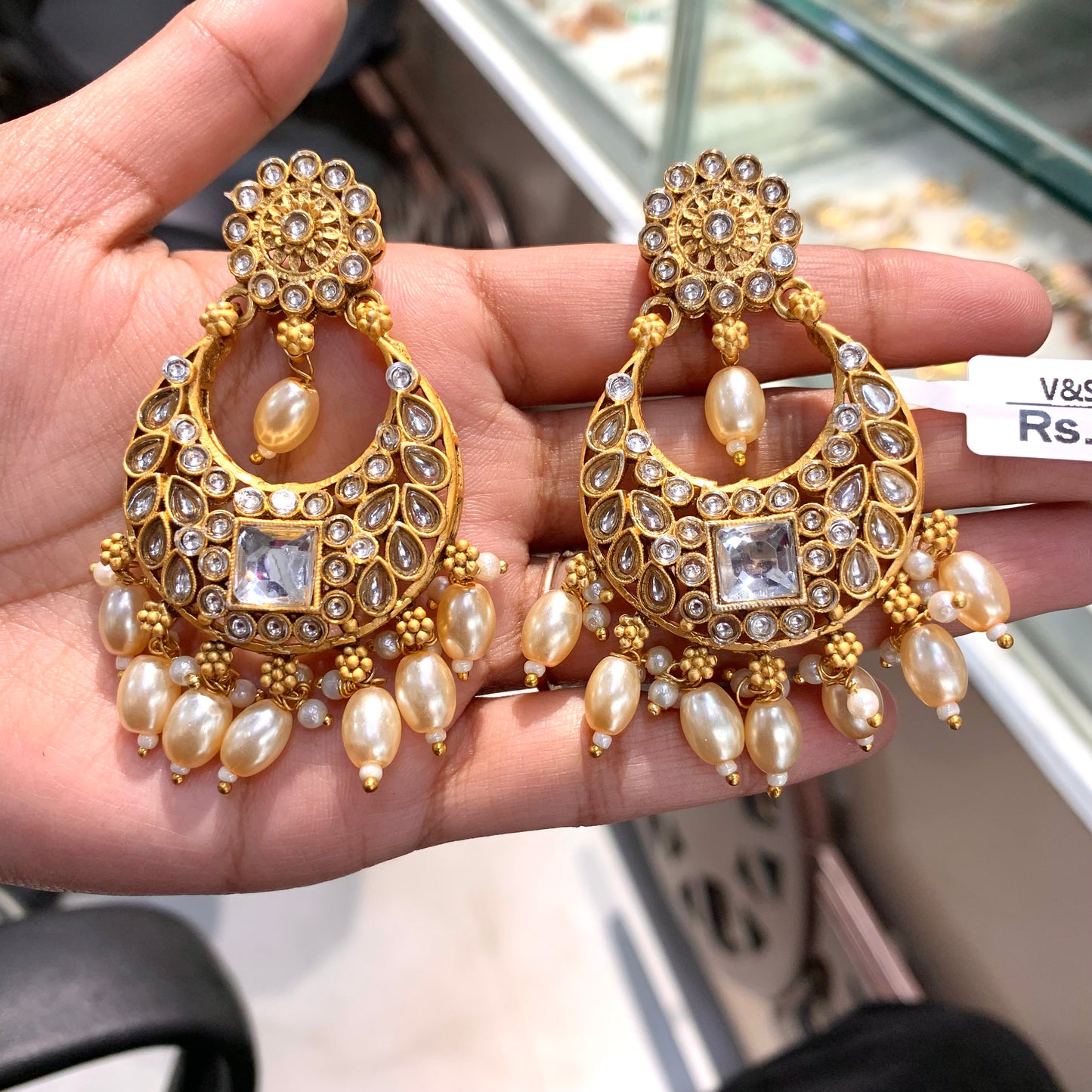 Kundan Earrings 52367