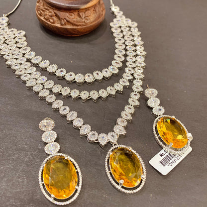Zircon Necklace Set 34446