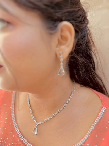 Zircon Necklace Set 478465 - Vijay & Sons