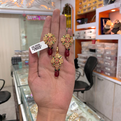 Jadau Pendant Set 456657