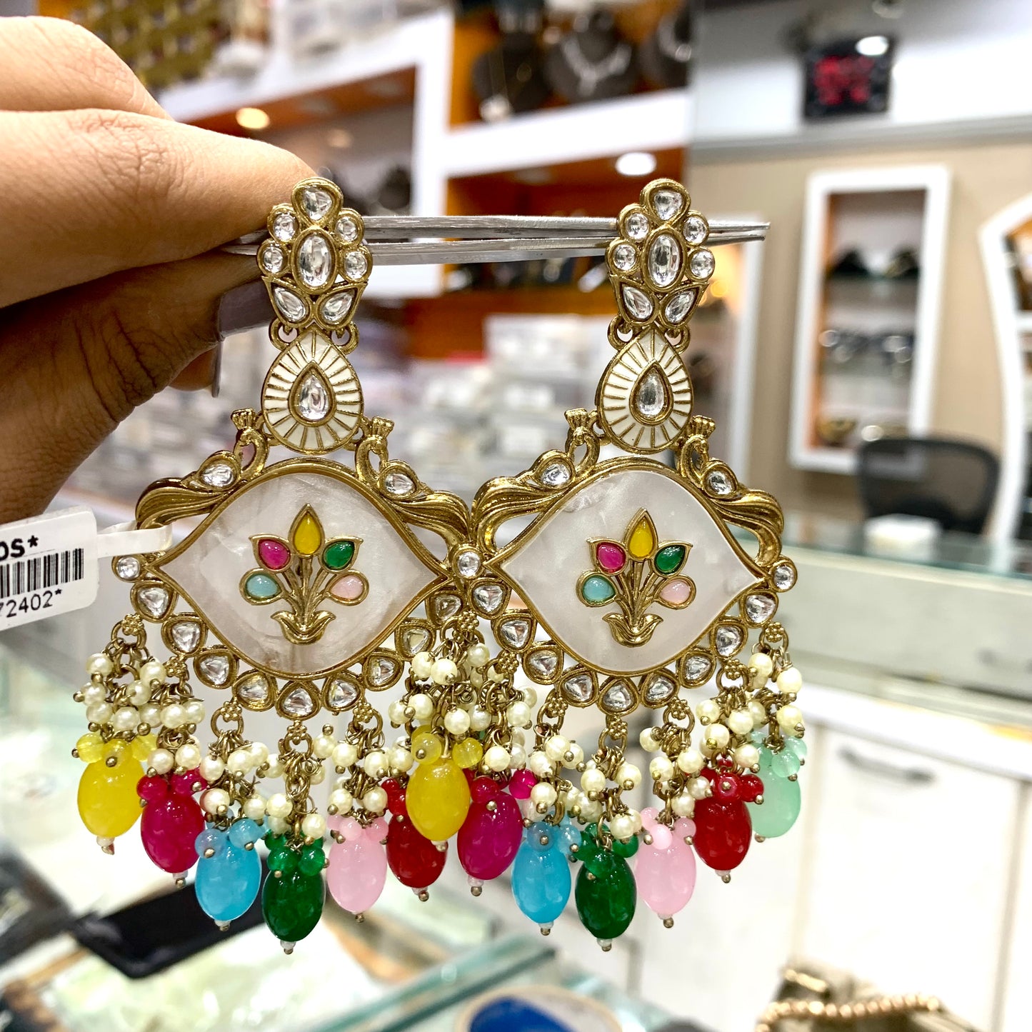 Kundan earrings 8776555