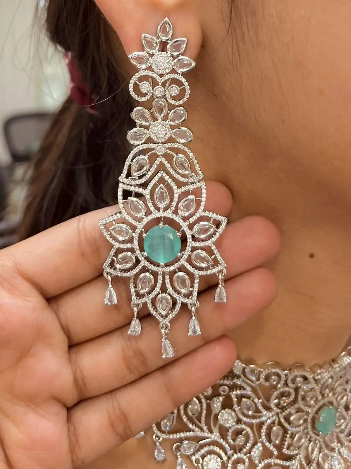 Zircon Necklace Set 98644