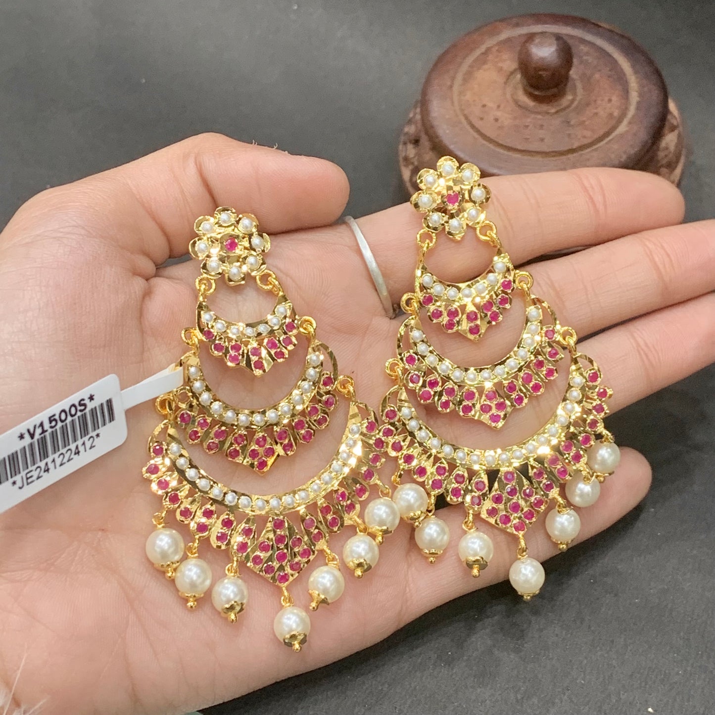 Jadau Earrings 355677