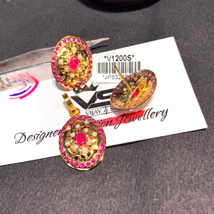 Jadau Pendant Set 4578876