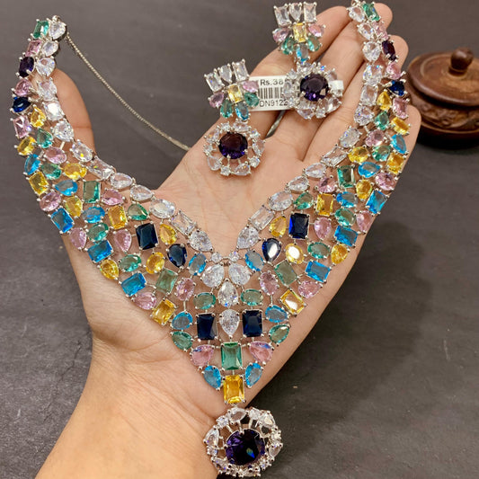 Zircon Necklace Set 367544