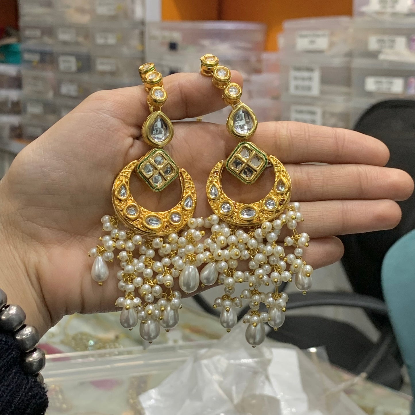 Kundan earrings 3344