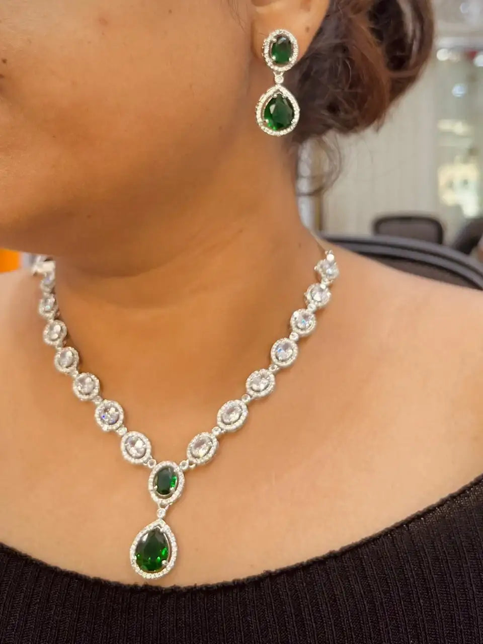 Zircon Necklace set 234566