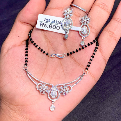 Zircon mangalsutra 34451525