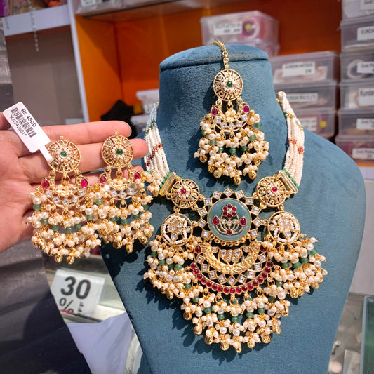 Kundan Necklace Set 966269