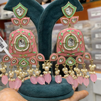 Kundan earrings 6437