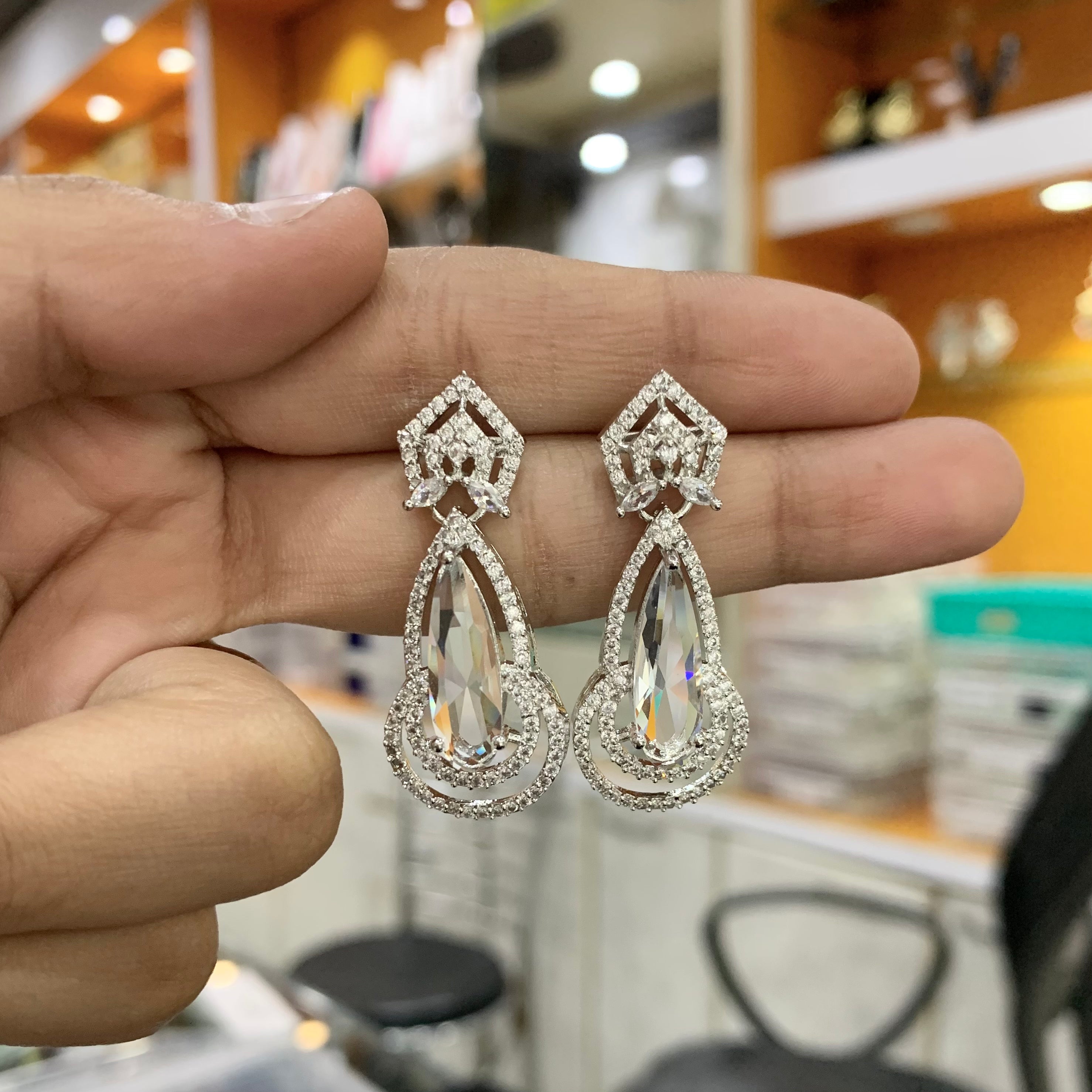 Images of diamond earrings with clearance price