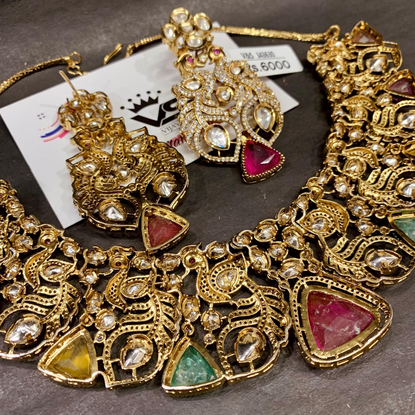 Kundan Necklace Set 45544