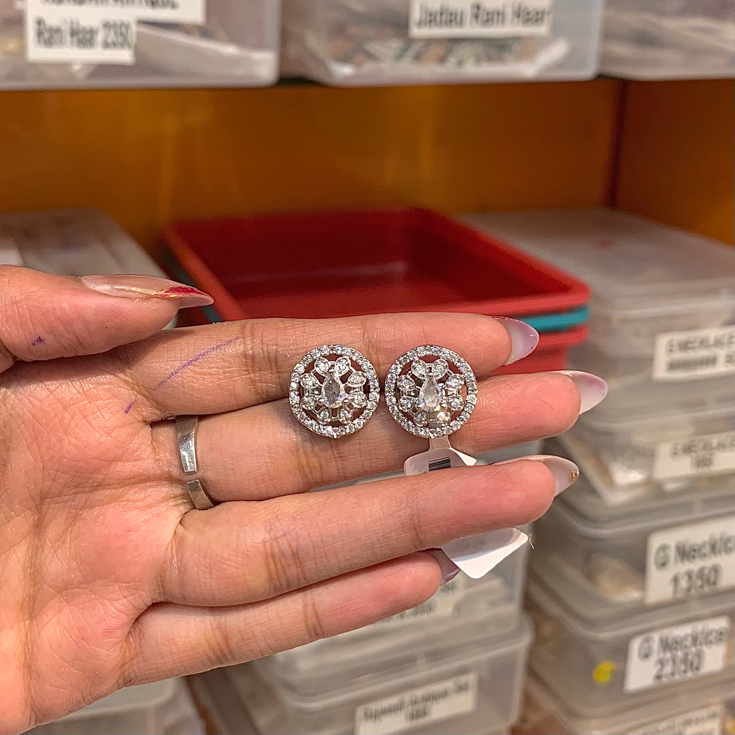 Zircon Earrings 743004