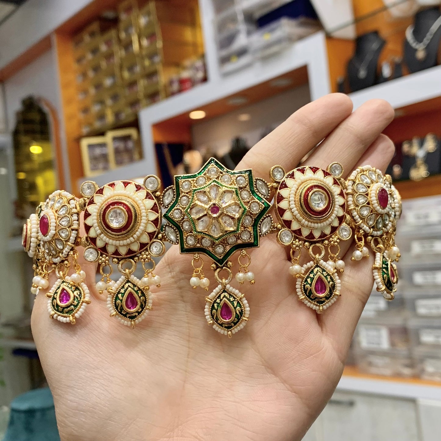 Kundan Necklace Set 355434