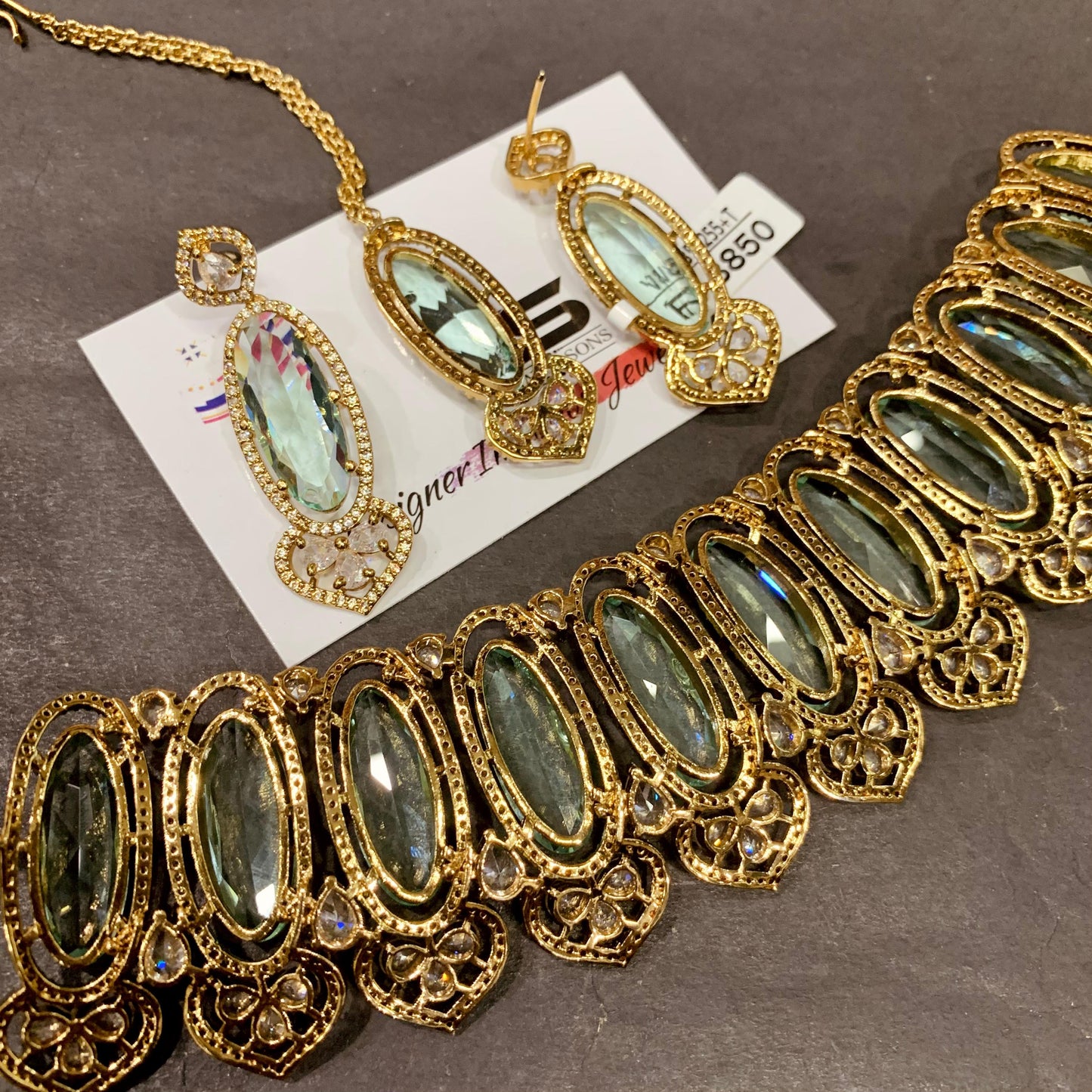 Zircon Necklace set 525254