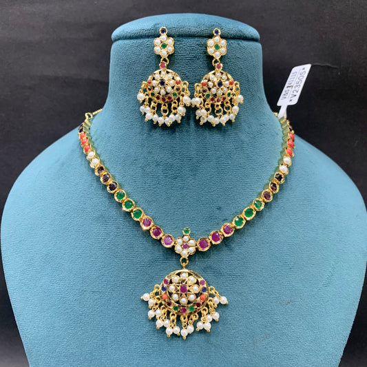 Jadau necklace set 3567864