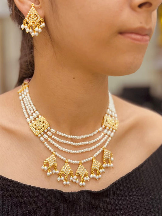Jadau Necklace Set 57654
