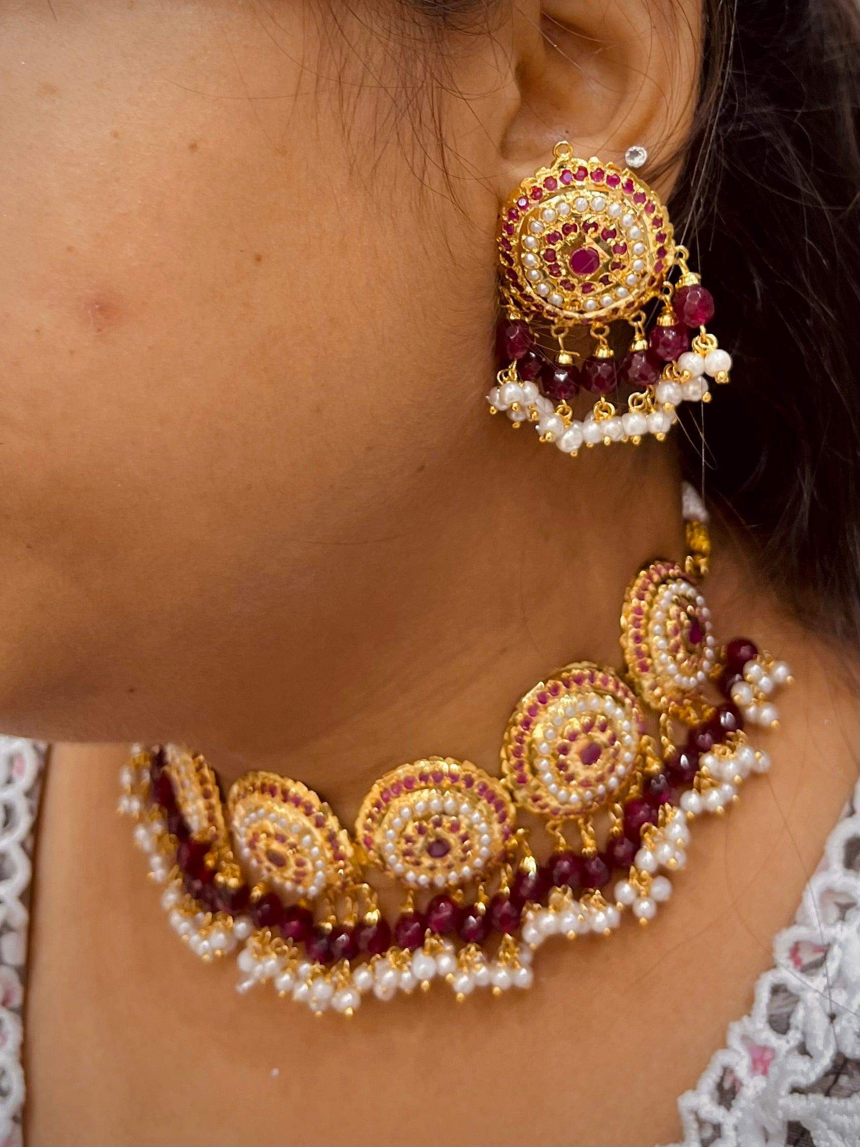 Jadau Necklace Set 586982 - Vijay & Sons