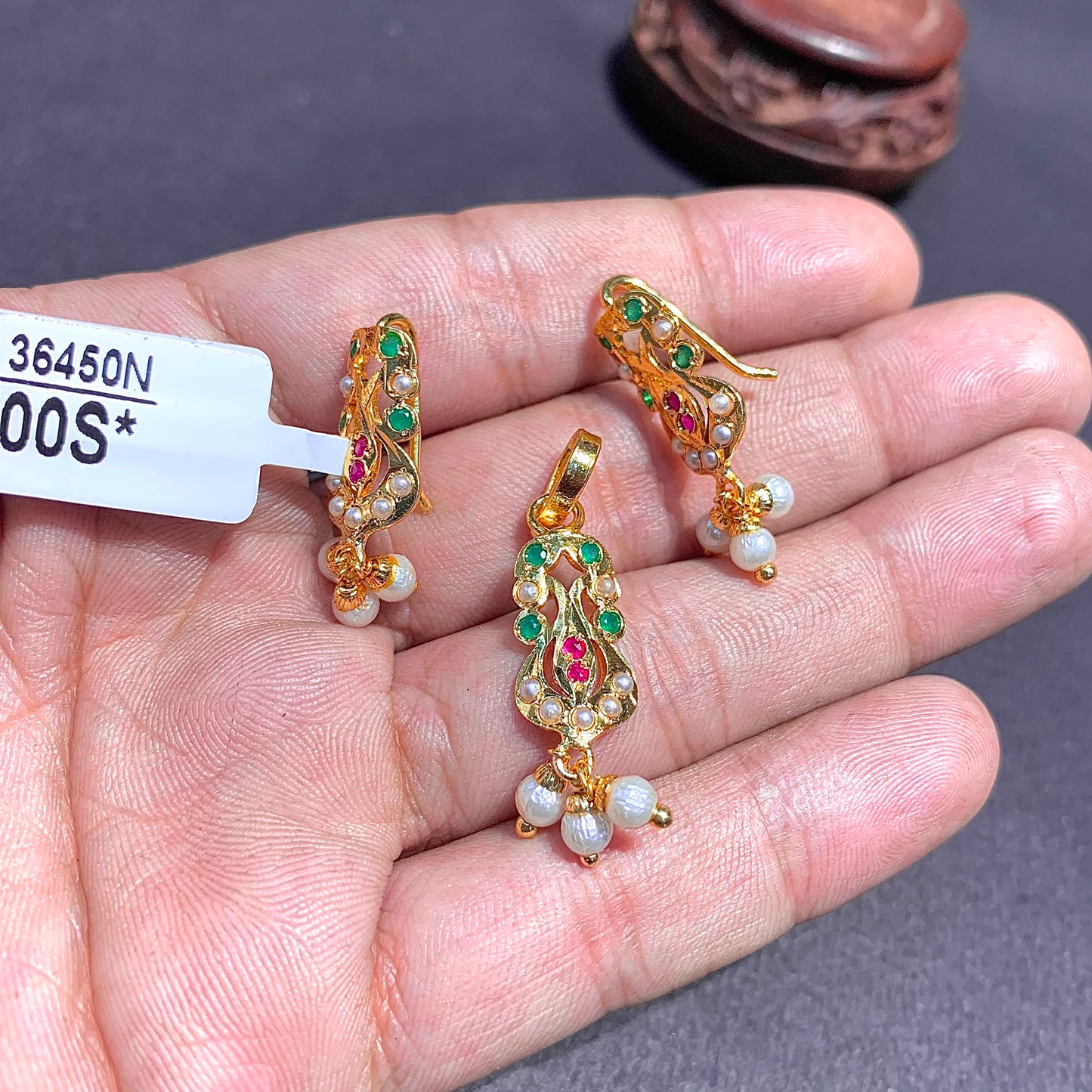 Jadau Pendant Set 4676667