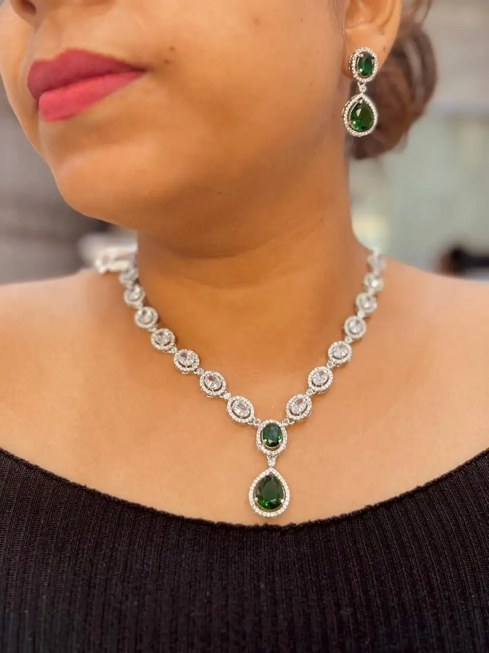 Zircon Necklace set 234566