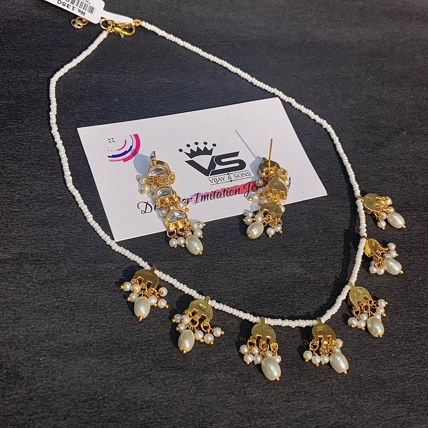 Kundan Necklace Set 8645444