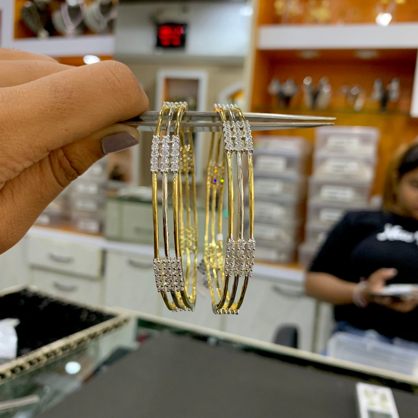 American Diamond Bangles 123267