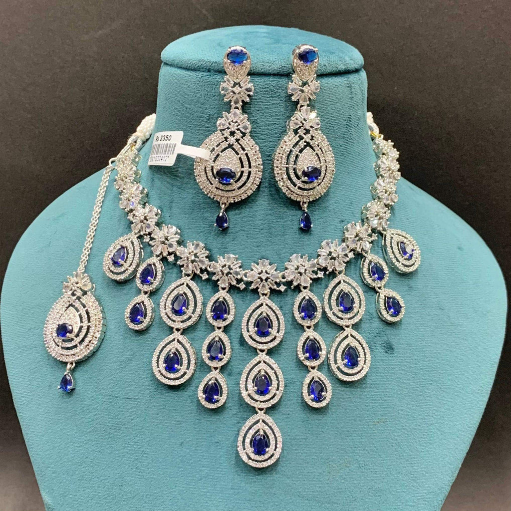Zircon Necklace Set 753366 - Vijay & Sons
