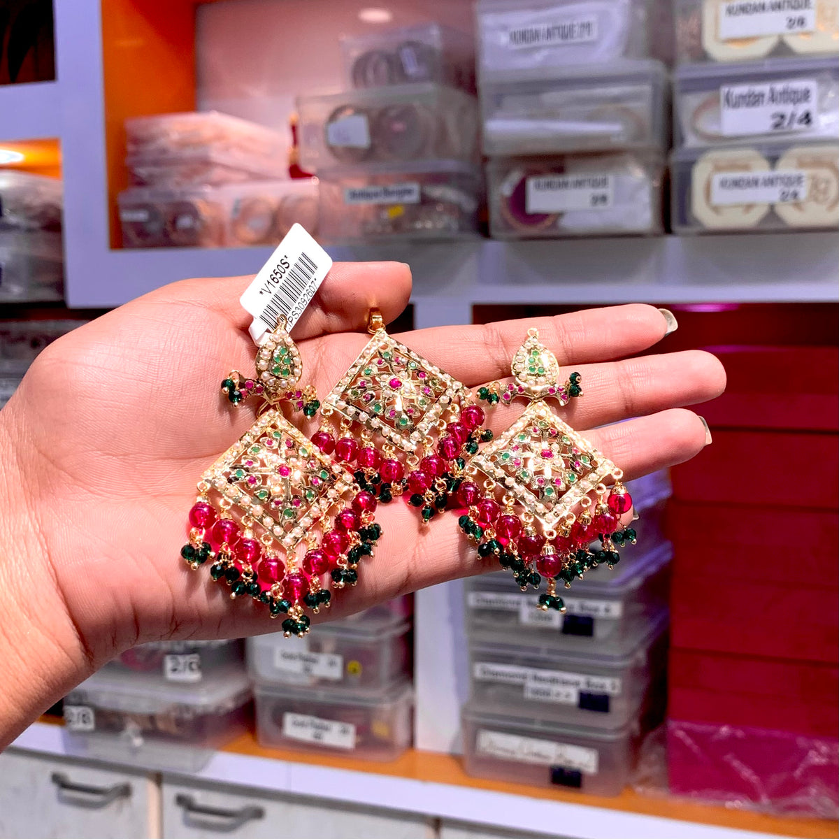Jadau Pendant Set 4544565