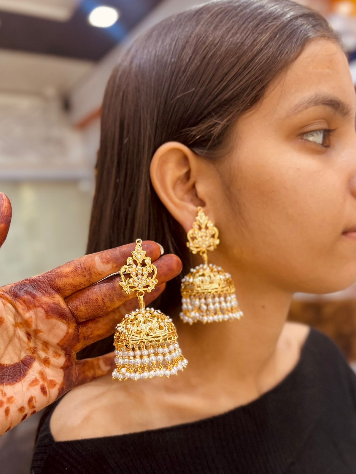 Jadau Earrings 66555