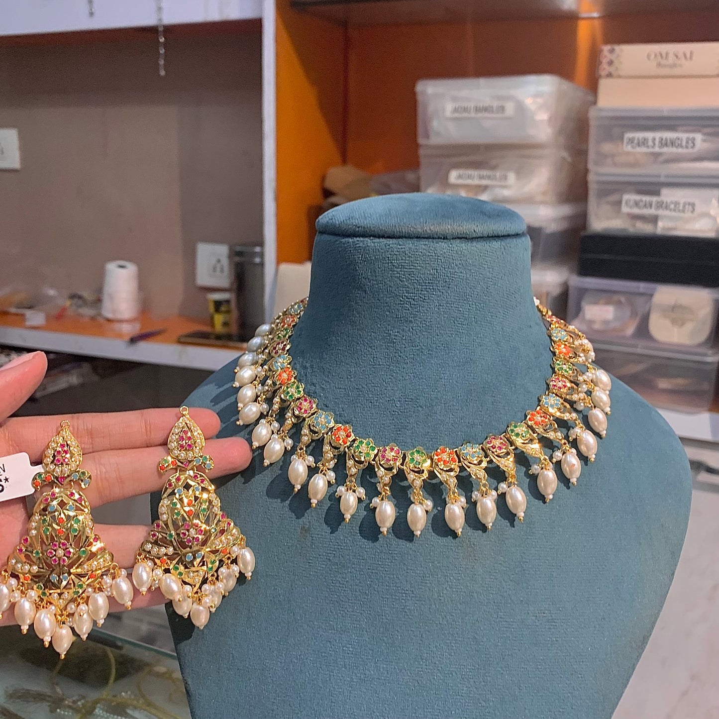 Jadau Necklaces Set 6453663