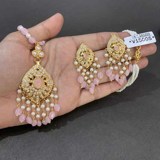 Jadau pendent set 4567890 - Vijay & Sons