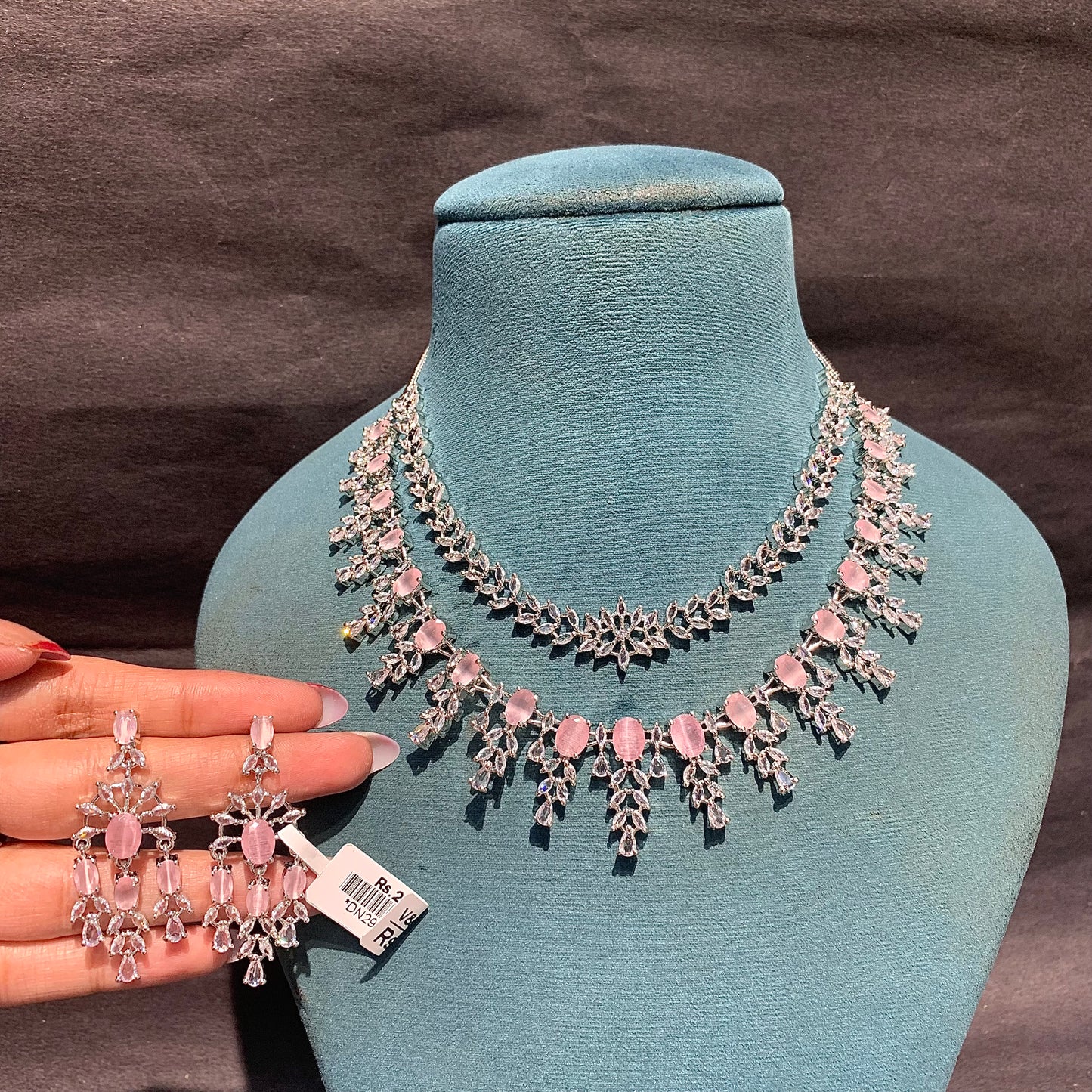 Zircon Necklace Set 829993