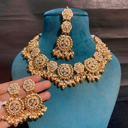 Kundan Necklace Set 962693
