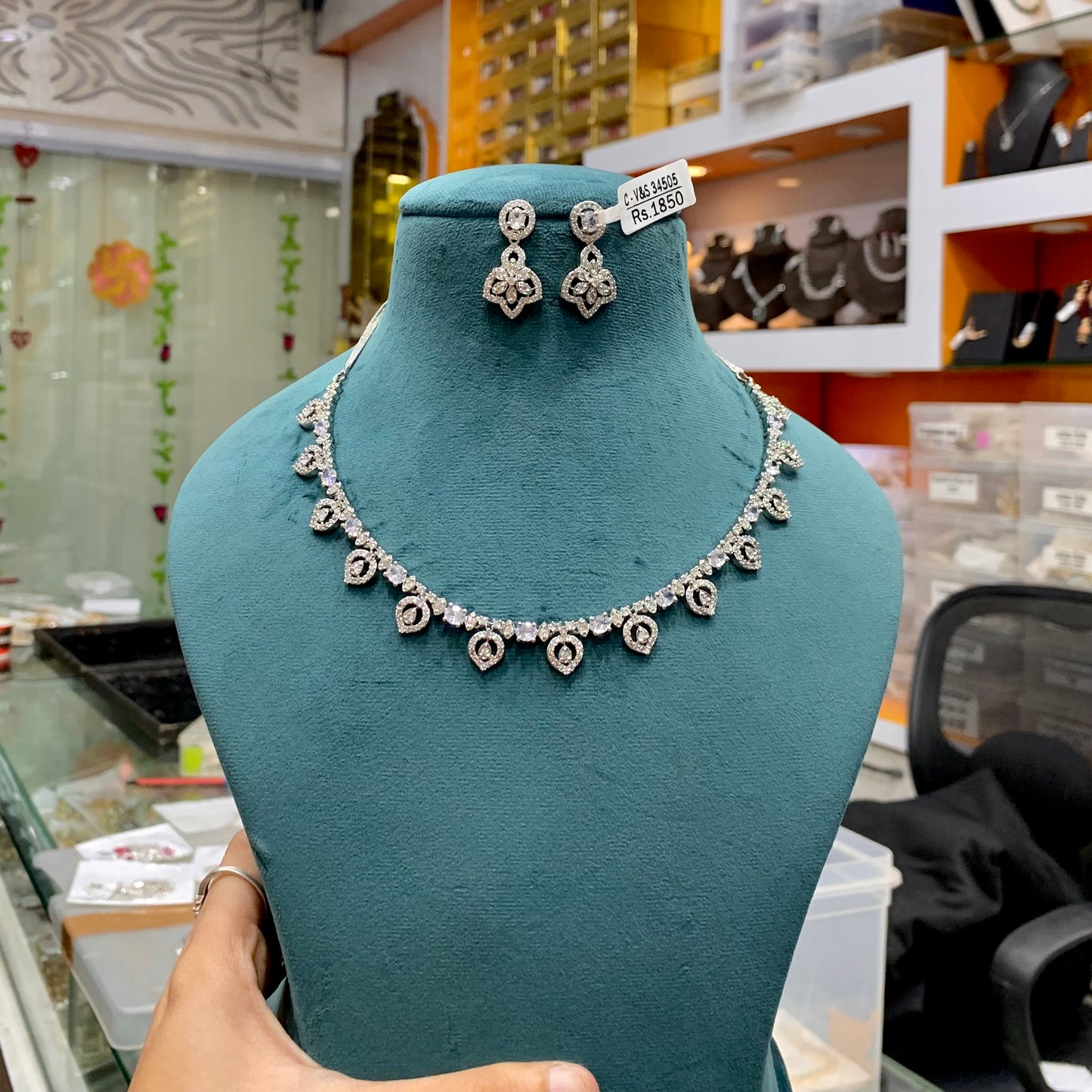 Zircon Necklace Sets 99776