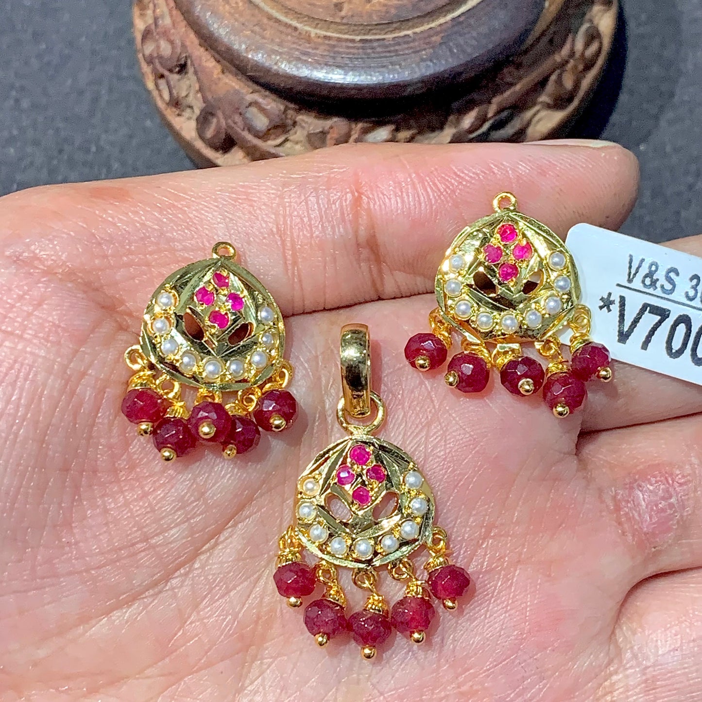 Jadau Pendant Set 34544