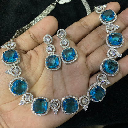 Diamond necklace set 4421