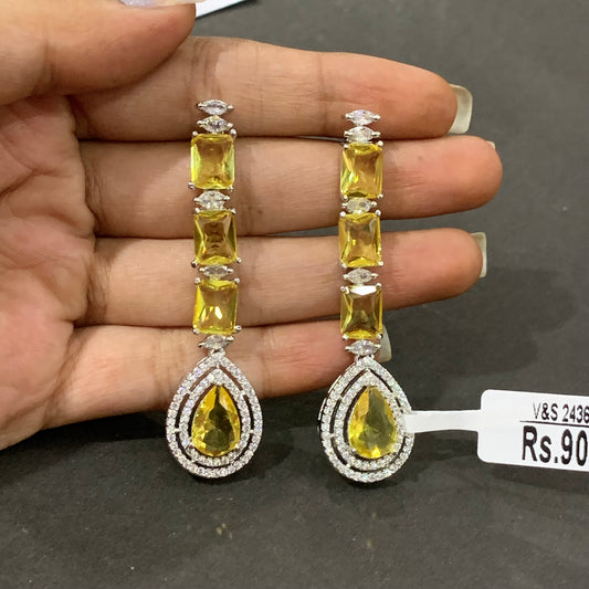 American diamond earrings 35644