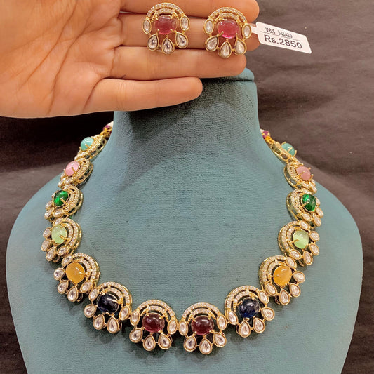 Kundan Necklace set 526726